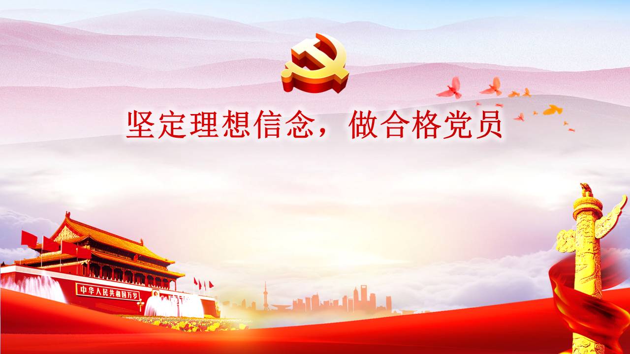 堅(jiān)定理想信念做合格黨員d19110107