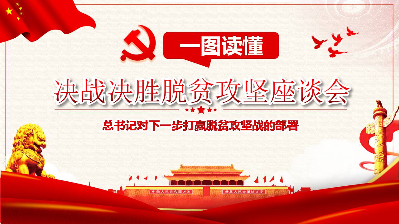 2020年決戰(zhàn)決勝脫貧攻堅座談會課件a2020032504