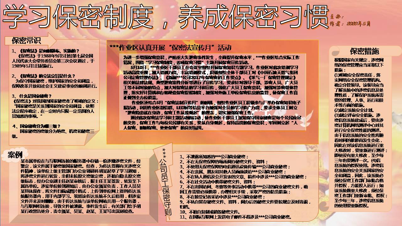 2020年保密宣傳月電子報(bào)a2020042705