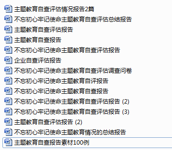 主題教育自查評估報告匯編目錄.png